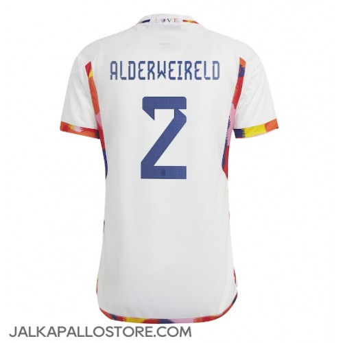 Belgia Toby Alderweireld #2 Vieraspaita MM-kisat 2022 Lyhythihainen